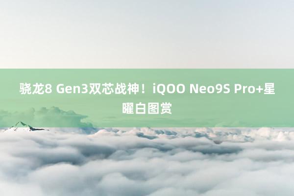 骁龙8 Gen3双芯战神！iQOO Neo9S Pro+星曜白图赏